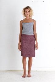 LAURA Burgundy Skirt