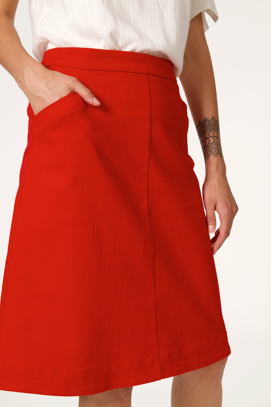 SALOUEN Red Skirt